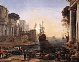 Claude Lorrain Ulysses Returns Chryseis to her Father painting